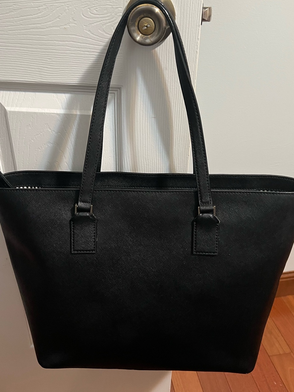 Kate spade black tote saffiano leather zip top large shoulder purse - Picture 5 of 16